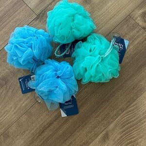 Blue and Teal Bath Loofahs